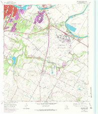 Montopolis Texas Historical topographic map, 1:24000 scale, 7.5 X 7.5 Minute, Year 1973