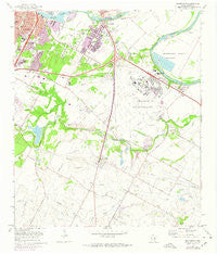 Montopolis Texas Historical topographic map, 1:24000 scale, 7.5 X 7.5 Minute, Year 1973