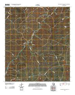 Monument Mountain SE Texas Historical topographic map, 1:24000 scale, 7.5 X 7.5 Minute, Year 2010
