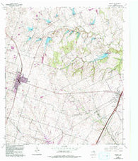 Moody Texas Historical topographic map, 1:24000 scale, 7.5 X 7.5 Minute, Year 1965