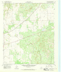 Moons Camp Texas Historical topographic map, 1:24000 scale, 7.5 X 7.5 Minute, Year 1967