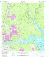 Moonshine Hill Texas Historical topographic map, 1:24000 scale, 7.5 X 7.5 Minute, Year 1961