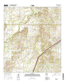 Moore Texas Current topographic map, 1:24000 scale, 7.5 X 7.5 Minute, Year 2016