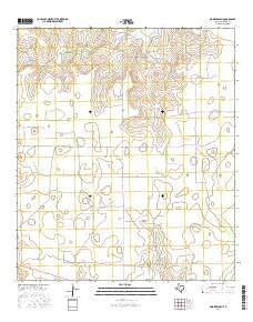 Moore Ranch Texas Current topographic map, 1:24000 scale, 7.5 X 7.5 Minute, Year 2016