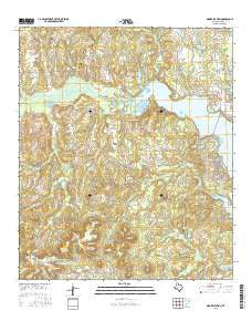 Moore Station Texas Current topographic map, 1:24000 scale, 7.5 X 7.5 Minute, Year 2016