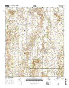 Moran Texas Current topographic map, 1:24000 scale, 7.5 X 7.5 Minute, Year 2016