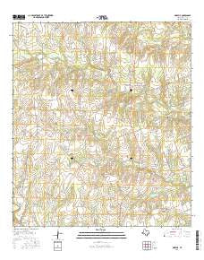 Moravia Texas Current topographic map, 1:24000 scale, 7.5 X 7.5 Minute, Year 2016