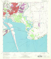 Morgan Point Texas Historical topographic map, 1:24000 scale, 7.5 X 7.5 Minute, Year 1956