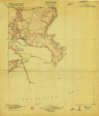 Morgan Point Texas Historical topographic map, 1:24000 scale, 7.5 X 7.5 Minute, Year 1916