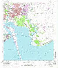 Morgans Point Texas Historical topographic map, 1:24000 scale, 7.5 X 7.5 Minute, Year 1956