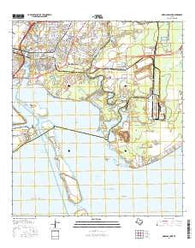Morgans Point Texas Current topographic map, 1:24000 scale, 7.5 X 7.5 Minute, Year 2016