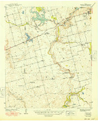 Morita Texas Historical topographic map, 1:62500 scale, 15 X 15 Minute, Year 1949
