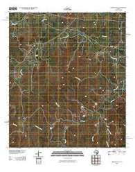 Morris Ranch Texas Historical topographic map, 1:24000 scale, 7.5 X 7.5 Minute, Year 2010