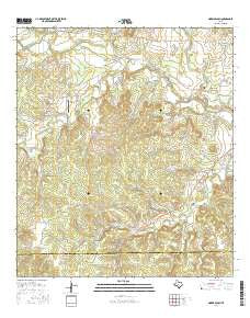 Morris Ranch Texas Current topographic map, 1:24000 scale, 7.5 X 7.5 Minute, Year 2016