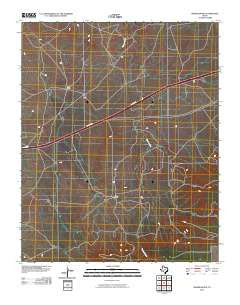 Moser Ranch Texas Historical topographic map, 1:24000 scale, 7.5 X 7.5 Minute, Year 2010