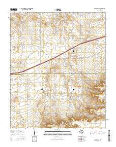 Moser Ranch Texas Current topographic map, 1:24000 scale, 7.5 X 7.5 Minute, Year 2016