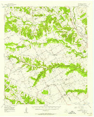 Mosheim Texas Historical topographic map, 1:62500 scale, 15 X 15 Minute, Year 1956