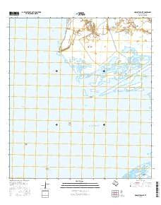 Mosquito Point Texas Current topographic map, 1:24000 scale, 7.5 X 7.5 Minute, Year 2016