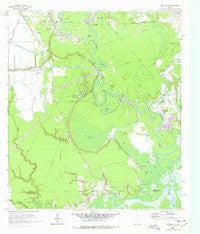 Moss Bluff Texas Historical topographic map, 1:24000 scale, 7.5 X 7.5 Minute, Year 1961