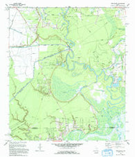 Moss Bluff Texas Historical topographic map, 1:24000 scale, 7.5 X 7.5 Minute, Year 1993
