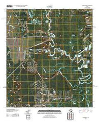 Moss Bluff Texas Historical topographic map, 1:24000 scale, 7.5 X 7.5 Minute, Year 2010