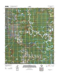 Moss Bluff Texas Historical topographic map, 1:24000 scale, 7.5 X 7.5 Minute, Year 2013