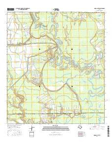 Moss Bluff Texas Current topographic map, 1:24000 scale, 7.5 X 7.5 Minute, Year 2016