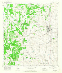 Moulton Texas Historical topographic map, 1:24000 scale, 7.5 X 7.5 Minute, Year 1965