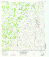 Moulton Texas Historical topographic map, 1:24000 scale, 7.5 X 7.5 Minute, Year 1965