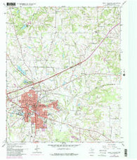 Mount Pleasant Texas Historical topographic map, 1:24000 scale, 7.5 X 7.5 Minute, Year 1965