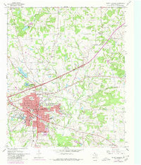 Mount Pleasant Texas Historical topographic map, 1:24000 scale, 7.5 X 7.5 Minute, Year 1965