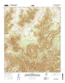 Mount Livermore Texas Current topographic map, 1:24000 scale, 7.5 X 7.5 Minute, Year 2016