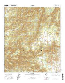 Mount Locke Texas Current topographic map, 1:24000 scale, 7.5 X 7.5 Minute, Year 2016