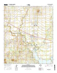 Mount Nebo Texas Current topographic map, 1:24000 scale, 7.5 X 7.5 Minute, Year 2016