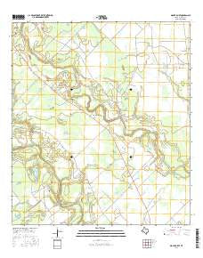 Mount Olive Texas Current topographic map, 1:24000 scale, 7.5 X 7.5 Minute, Year 2016