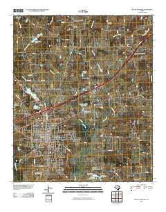 Mount Pleasant Texas Historical topographic map, 1:24000 scale, 7.5 X 7.5 Minute, Year 2010