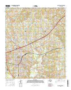 Mount Pleasant Texas Current topographic map, 1:24000 scale, 7.5 X 7.5 Minute, Year 2016