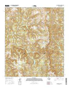 Mount Selman Texas Current topographic map, 1:24000 scale, 7.5 X 7.5 Minute, Year 2016