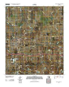 Mount Vernon Texas Historical topographic map, 1:24000 scale, 7.5 X 7.5 Minute, Year 2010