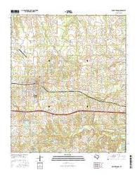 Mount Vernon Texas Current topographic map, 1:24000 scale, 7.5 X 7.5 Minute, Year 2016