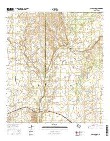 Mud Creek North Texas Current topographic map, 1:24000 scale, 7.5 X 7.5 Minute, Year 2016
