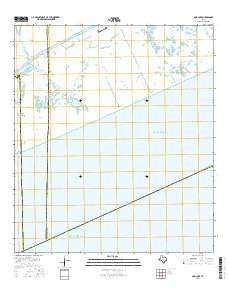 Mud Lake Texas Current topographic map, 1:24000 scale, 7.5 X 7.5 Minute, Year 2016