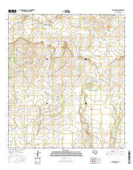 Mud Springs Texas Current topographic map, 1:24000 scale, 7.5 X 7.5 Minute, Year 2016