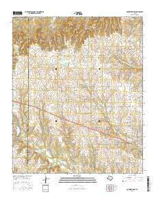 Muenster West Texas Current topographic map, 1:24000 scale, 7.5 X 7.5 Minute, Year 2016