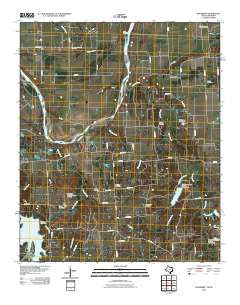 Mulberry Texas Historical topographic map, 1:24000 scale, 7.5 X 7.5 Minute, Year 2010