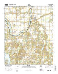Mulberry Texas Current topographic map, 1:24000 scale, 7.5 X 7.5 Minute, Year 2016