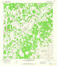 Muldoon Texas Historical topographic map, 1:24000 scale, 7.5 X 7.5 Minute, Year 1965