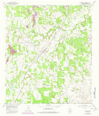 Muldoon Texas Historical topographic map, 1:24000 scale, 7.5 X 7.5 Minute, Year 1965