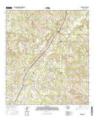 Muldoon Texas Current topographic map, 1:24000 scale, 7.5 X 7.5 Minute, Year 2016