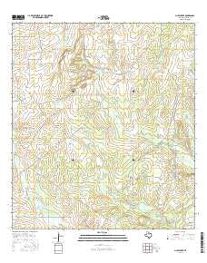 Mule Creek Texas Current topographic map, 1:24000 scale, 7.5 X 7.5 Minute, Year 2016